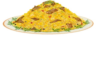🍚 comida, plato, comida, arroz, cocina telegram sticker