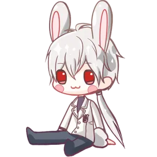 ☺️ Hase, Kaninchen, Anime, Süß, Chibi telegram sticker