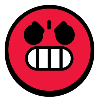 😬 Emoji, Marah, Merah, Wajah whatsapp sticker