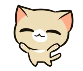 😄 แมว, น่ารัก, สัตว์, สติกเกอร์ whatsapp sticker