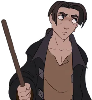 😠 Jim Hawkins Treasure Planet animato, disney, spazio, avventura, cartoni animati telegram sticker