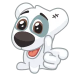 😉 chó, động vật, hoạt hình, dễ thương, nhãn dán whatsapp sticker
