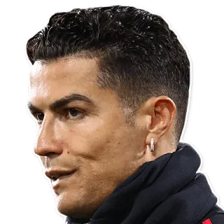 🤨 Cristiano Ronaldo football, joueur de foot, athlète, Cristiano Ronaldo, CR7 whatsapp sticker