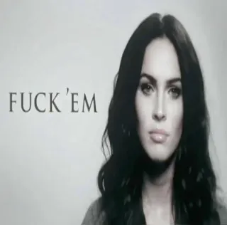 😑 FUCK 'EM ก้าวร้าว, ทัศนคติ, คำหยาบ, คำแถลง telegram sticker