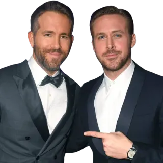 👈 ryan reynolds, ryan, reynolds, gosling, pak, formele kleding whatsapp sticker