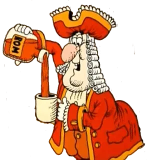 🍺 ROM ron, alcohol, pirata, bebida, dibujos animados whatsapp sticker