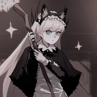 🪔 anime, cat ears, maid, manga, kawaii, cute, girl telegram sticker