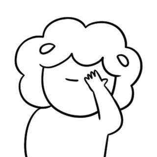 🤦‍♀ cartone animato, gesto, disegno, personaggio telegram sticker