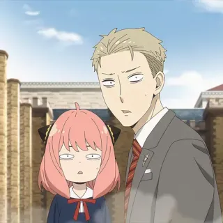 🥜 Anya Forger Spy x Family anime, funny, cartoon, comedy, spy, family, Anya, Loid Forger whatsapp sticker