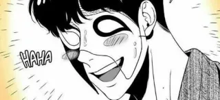 🌟 HAHA Manga, Tertawa, Anime, Komedi whatsapp sticker