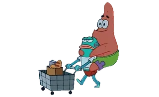 ๐ Patrick Star Spongebob Squarepants cartoon, funny, spongebob, patrick star, friends telegram sticker