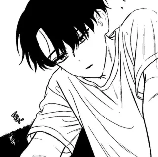 🥵 쯧쯧. manhwa, manga, illustration, korean telegram sticker