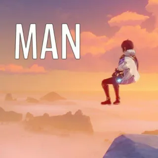 🧍‍♂ MAN sky, clouds, sunset, sitting, man telegram sticker