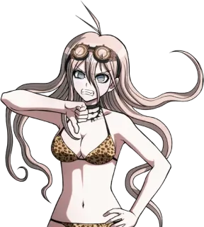 🔩 Miu Iruma Danganronpa anime, swimsuit, character, girl, danganronpa, miu iruma, bikini telegram sticker