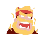 😡 King king, angry, crown, cartoon telegram sticker