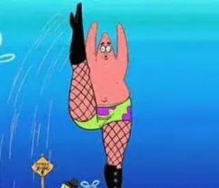 👠 Patrick Star SpongeBob SquarePants patrick star, spongebob, cartoon, lustig, fischnetz, komödie whatsapp sticker