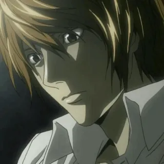 ⚖ Light Yagami Death Note Anime, Intellectuel, Sérieux, Death Note, Yagami telegram sticker