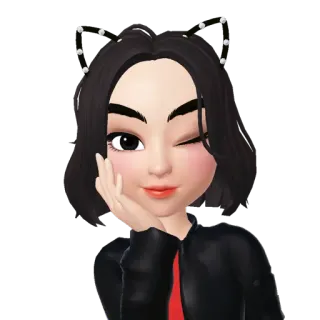 🤤 Cartoon, Avatar, Frau, Schönheit, Mode, Stil whatsapp sticker