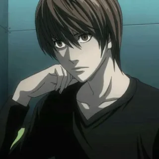 ⚖ Light Yagami Death Note Anime, Death Note, Light, Yagami, Kira telegram sticker