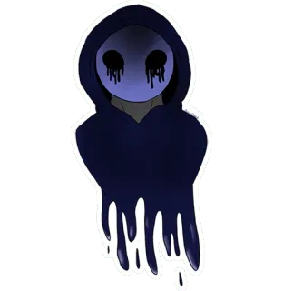 👻 Eyeless Jack creepy, horror, mask, eyeless, jack, monster telegram sticker