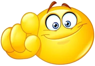 👈 emoji, pointing, you, finger, face whatsapp sticker