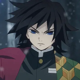🌊 Giyu Tomioka Demon Slayer アニメ, 鬼滅の刃, 冨岡義勇, キャラクター whatsapp sticker