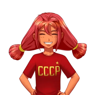 Ulyana-pack (Everlasting Summer) whatsapp stickers