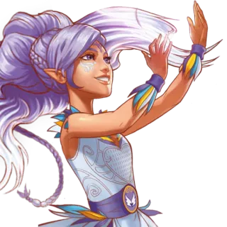 🙆‍♀ Anime, Cartoon, Mädchen, Fantasy, Elf whatsapp sticker