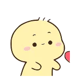 😋 lindo, kawaii, amor, dibujos animados, corazón, cariñoso whatsapp sticker