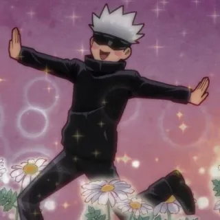 🍡 Gojo Satoru Jujutsu Kaisen Anime, Gojo Satoru, Jujutsu Kaisen, Brilhante, Personagem telegram sticker
