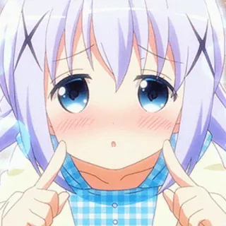 ✨ Аниме, Милый, Девушка, Счастливый, Каваий, Мультфильм, Персонаж telegram sticker