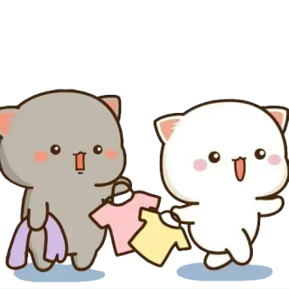 😳 imut, kartun, binatang, beruang, pakaian, kawaii telegram sticker