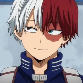 🥢 Shoto Todoroki My Hero Academia Anime, My Hero Academia, Shoto Todoroki, Manga, Postać, Bohater, Postać z anime telegram sticker