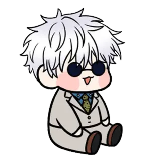 😎 Gojo Satoru Jujutsu Kaisen Anime, Sticker, Personnage, Gojo Satoru, Jujutsu Kaisen telegram sticker