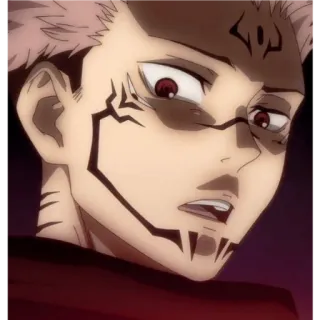 🙂 Ryomen Sukuna Jujutsu Kaisen anime, manga, cursed spirit, tattoo, scary, sukuna telegram sticker