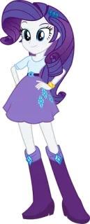 🙂 Rarity My Little Pony мультик, пони, персонаж, редкость, мода, платье telegram sticker