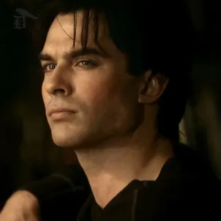 🍸 Damon Salvatore The Vampire Diaries vampier, drama, romantiek, bovennatuurlijk telegram sticker