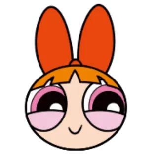 😊 Blossom The Powerpuff Girls мультфильм, Суперкрошки, Блоссом, персонаж telegram sticker