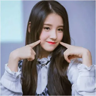✖️ 여자, 한국, 가수, 귀여운, 인물사진, 배우, 미소 telegram sticker