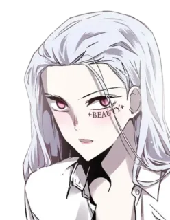🙂 BEAUTY beauté, femme, féminin, personnage, art, mignon whatsapp sticker