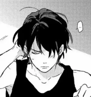 🖤 Anime, Manga, Garçon, Mâle, Illustration, Personnage, Portrait telegram sticker