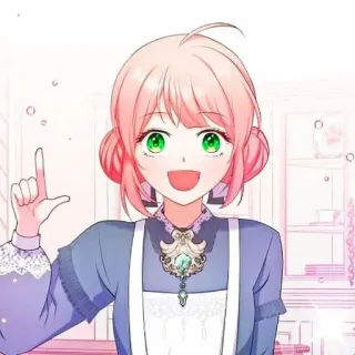 🍉 anime, character, cartoon, girl, happy, cute telegram sticker