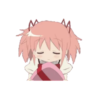 ❤️ Madoka Kaname Puella Magi Madoka Magica Anime, Magical Girl, Mignon, Rose, Kawaii, Cadeau, Coeur telegram sticker