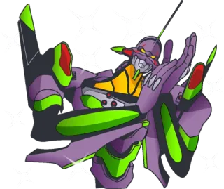 👏 robot, anime, mecha, eva, evangelion telegram sticker