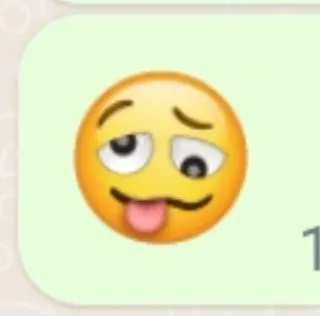 😍 Эмодзи, Выражение лица, Лицо, Язык, Глупый, Счастливый whatsapp sticker