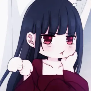 🔸 chibi, anime girl, manga, cute, cartoon, female, kawaii telegram sticker