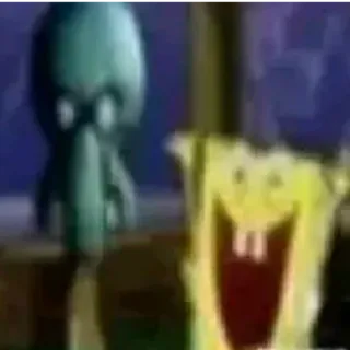 😄 SpongeBob SquarePants and Squidward Tentacles SpongeBob SquarePants telegram sticker