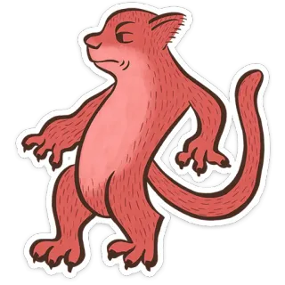 😺 dibujos animados, animal, gato, criatura, mamífero, antropomórfico telegram sticker