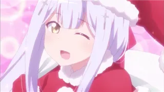 😉 Anime, Cartoni animati, Natale, Carino, Ragazza, Kawaii telegram sticker