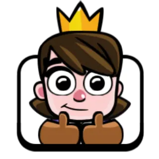 👍 cartoon, crown, thumbs up, gesture telegram sticker